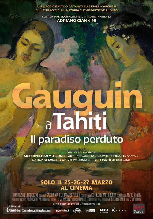 Gauguin a Tahiti. Il paradiso perduto - Italian Movie Poster