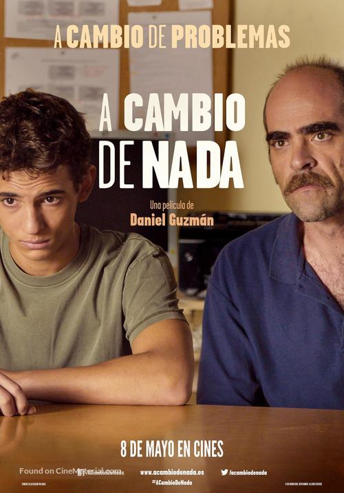 A cambio de nada - Spanish Movie Poster