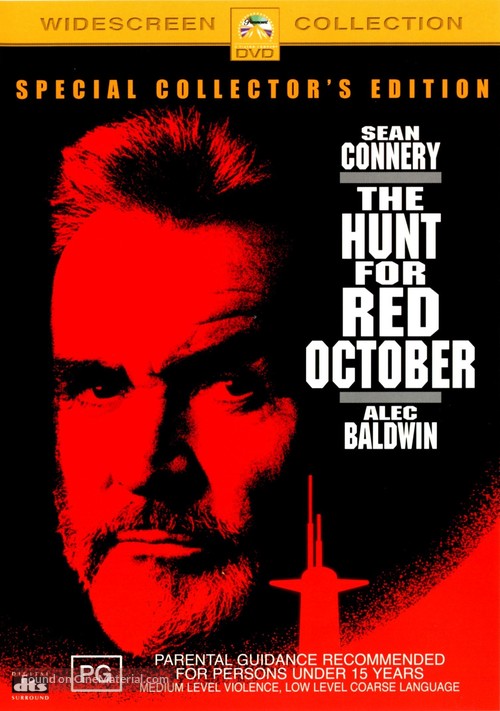 The Hunt for Red October - Australian DVD movie cover