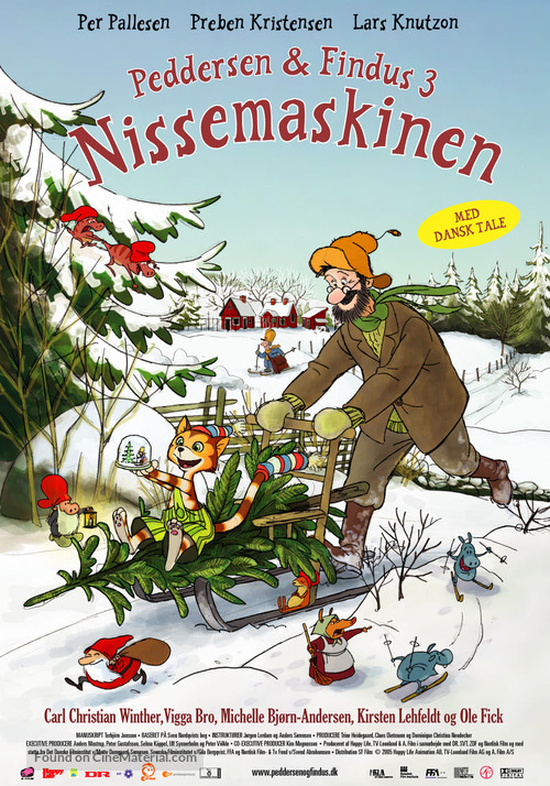 Pettson och Findus 3: Tomtemaskinen - Danish poster