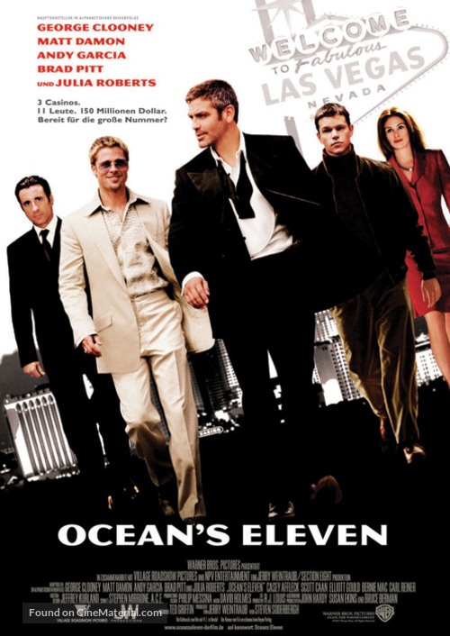 Ocean&#039;s Eleven - German Movie Poster