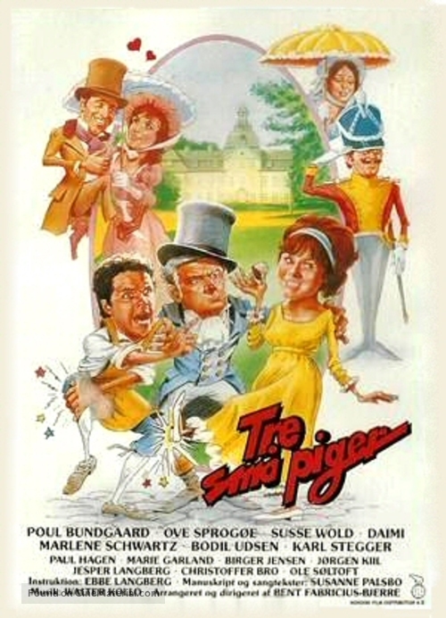 Tre sm&aring; piger - Danish Movie Poster