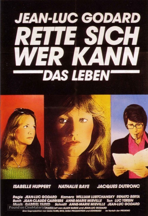 Sauve qui peut - German Movie Poster