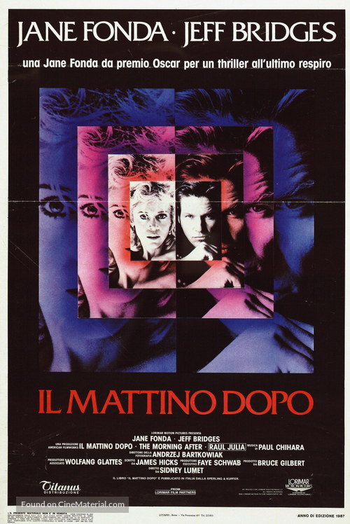 The Morning After - Italian Movie Poster