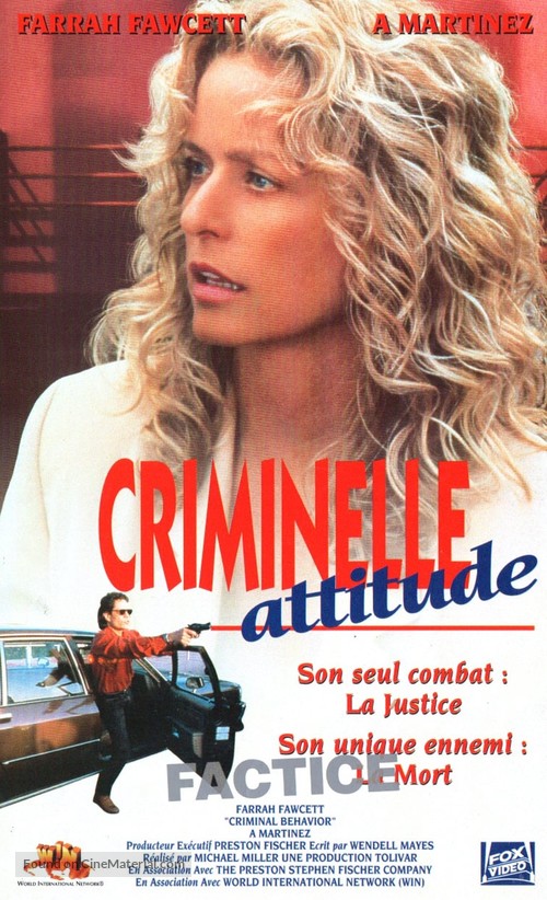 Criminal Behavior - French VHS movie cover