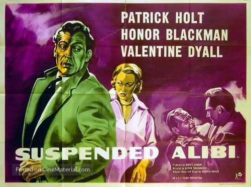 Suspended Alibi - British Movie Poster