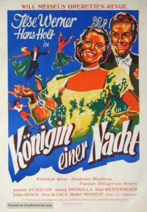 K&ouml;nigin einer Nacht - German Movie Poster