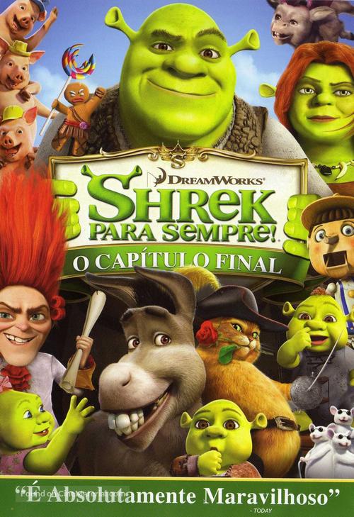 Shrek Forever After - Portuguese DVD movie cover