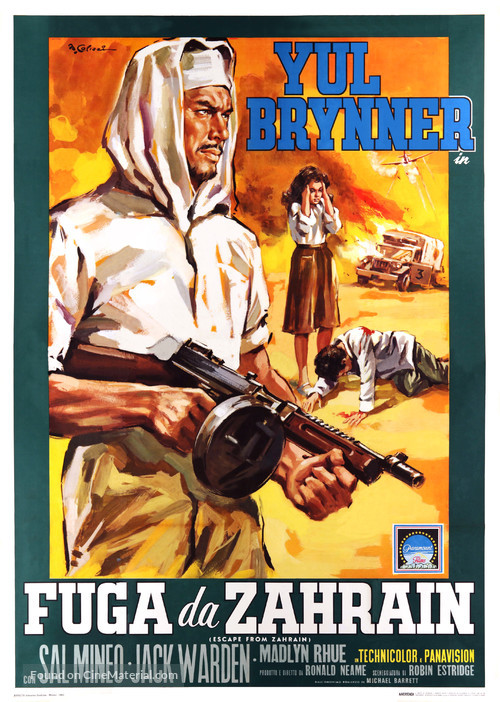 Escape from Zahrain - Italian Movie Poster