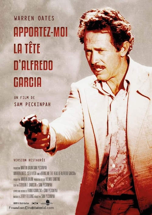 Bring Me the Head of Alfredo Garcia - French Re-release movie poster