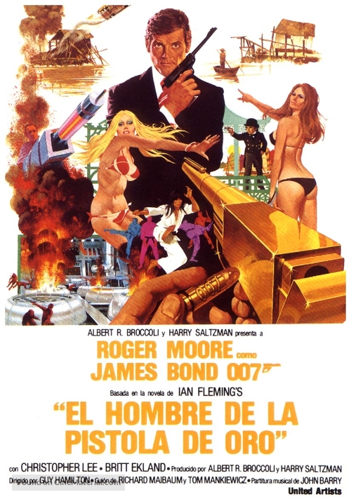 The Man With The Golden Gun - Spanish Movie Poster