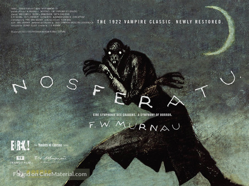 Nosferatu, eine Symphonie des Grauens - British Movie Poster