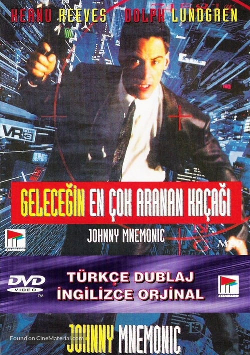 Johnny Mnemonic - Turkish VHS movie cover