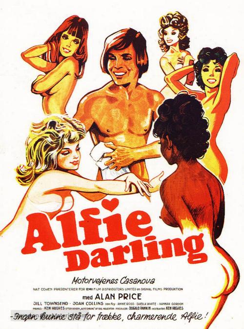 Alfie Darling - Danish Movie Poster