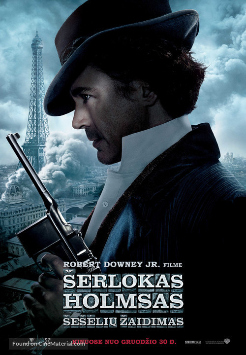 Sherlock Holmes: A Game of Shadows - Lithuanian Movie Poster