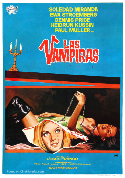 Vampiros lesbos - Spanish Movie Poster