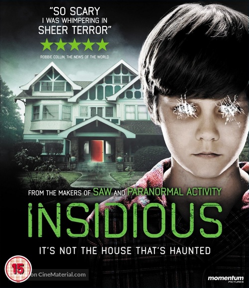 Insidious - British Blu-Ray movie cover