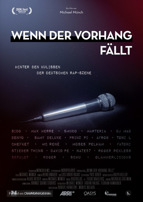 Wenn der Vorhang f&auml;llt - German Movie Poster