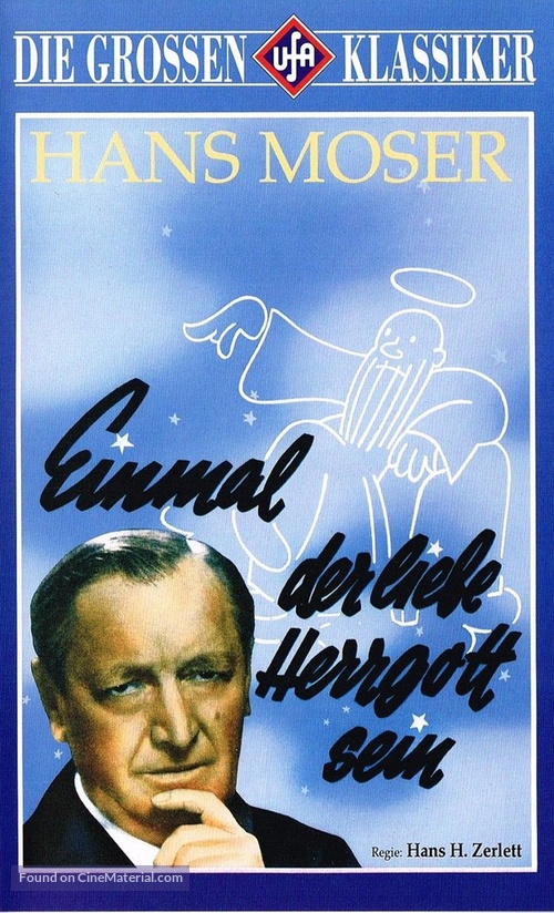 Einmal der liebe Herrgott sein - German VHS movie cover