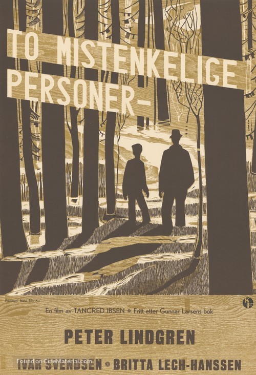 To mistenkelige personer - Norwegian Movie Poster