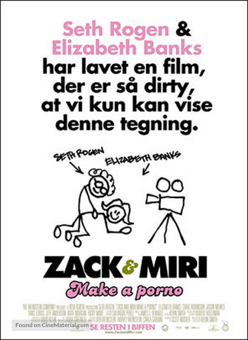 Zack and Miri Make a Porno - Danish Movie Poster