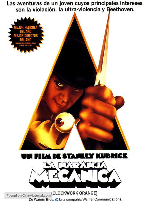 A Clockwork Orange - Spanish Movie Poster