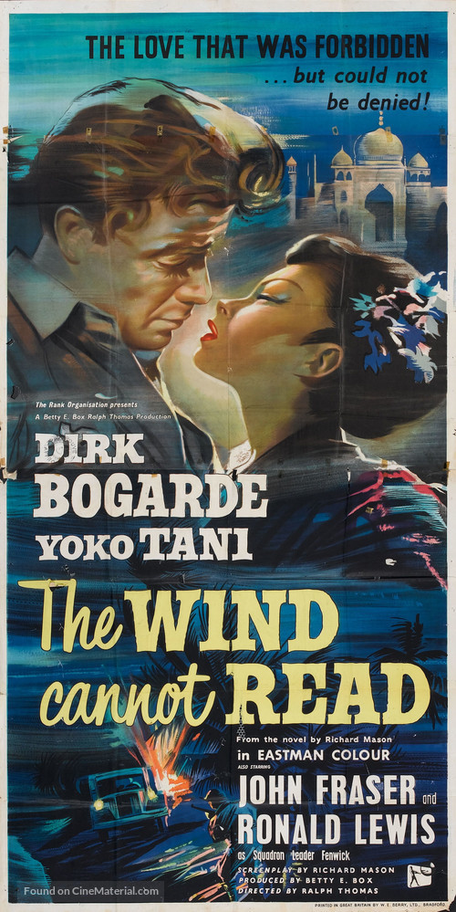 The Wind Cannot Read - British Movie Poster