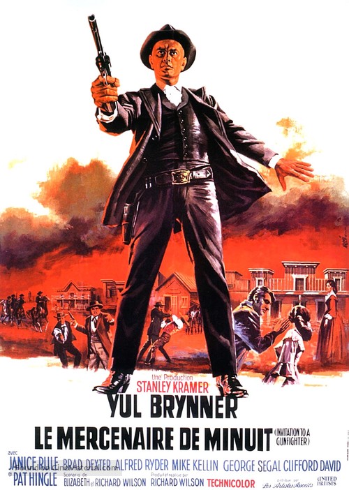 Invitation to a Gunfighter - French Movie Poster