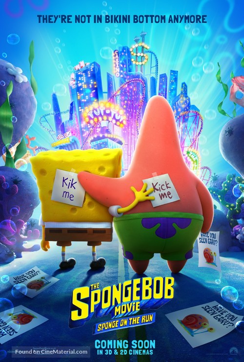 The SpongeBob Movie: Sponge on the Run - British Movie Poster