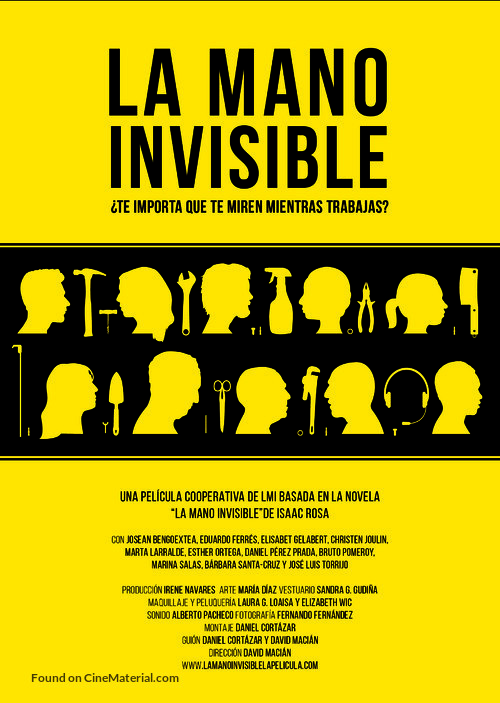 La mano invisible - Spanish Movie Poster