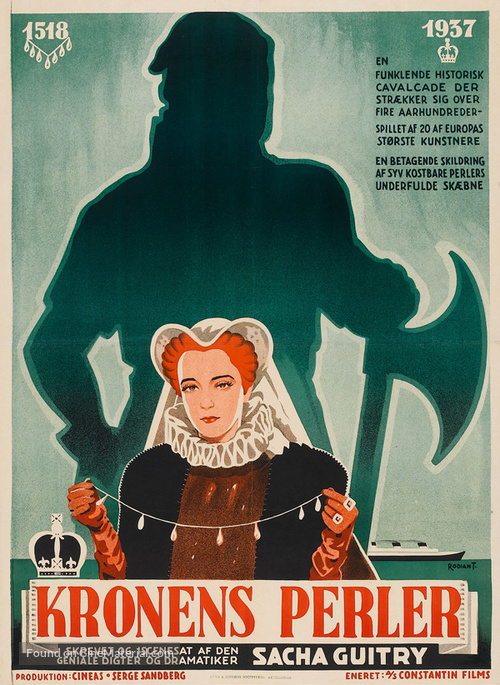 Les perles de la couronne - Danish Movie Poster