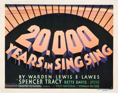 20,000 Years in Sing Sing - Movie Poster