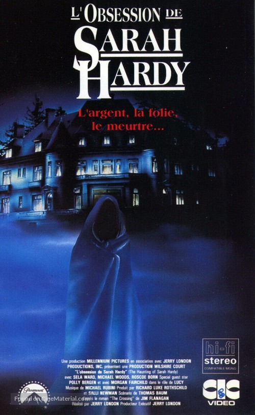The Haunting of Sarah Hardy - French VHS movie cover