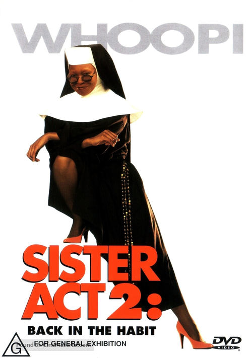 Sister Act 2: Back in the Habit - Australian DVD movie cover