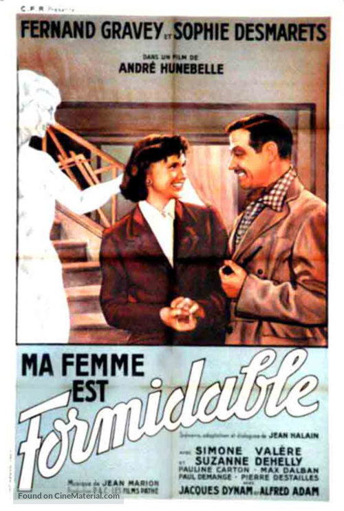 Ma femme est formidable - French Movie Poster