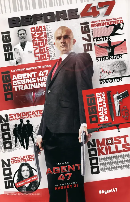 Hitman Agent 47 15 Movie Poster Hitman Agent 47 15 Movie Poster