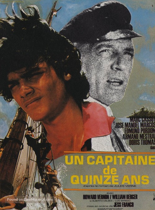 Un capit&aacute;n de quince a&ntilde;os - French Movie Poster