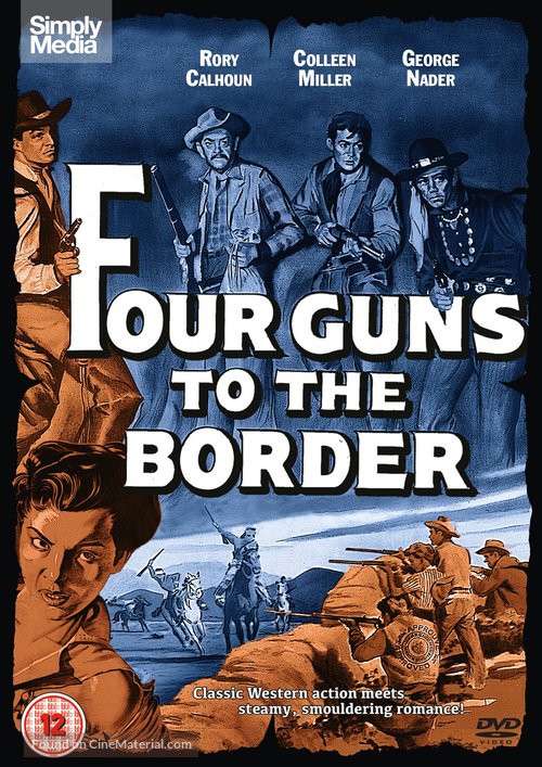 Four Guns to the Border - British DVD movie cover