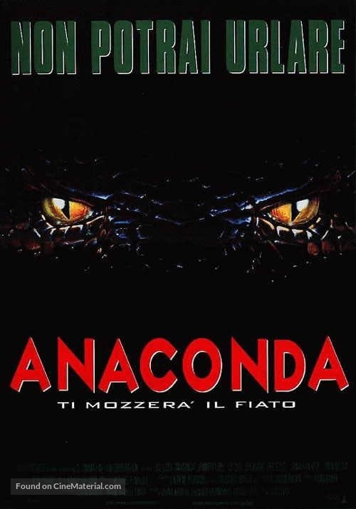 Anaconda - Italian VHS movie cover