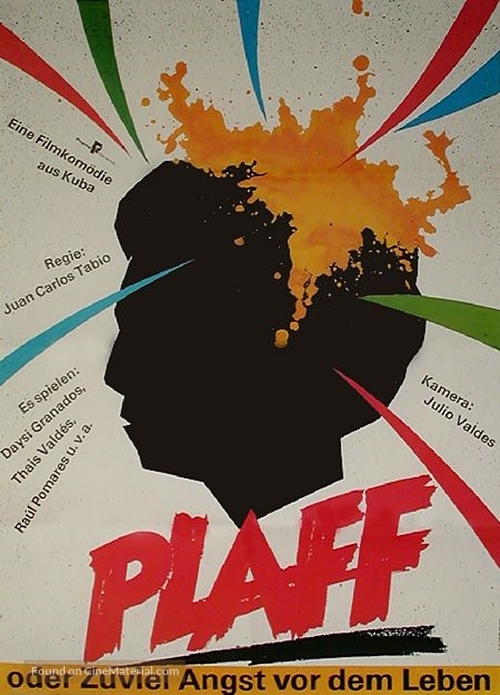 Demasiado miedo a la vida o Plaff - German Movie Poster