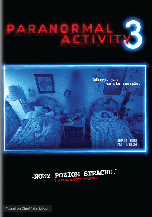 Paranormal Activity 3 - Polish DVD movie cover