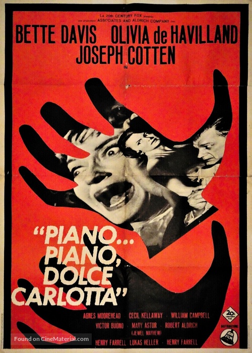 Hush... Hush, Sweet Charlotte - Italian Movie Poster