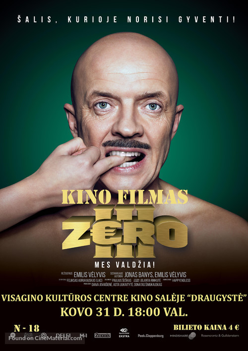 Zero 3 - Lithuanian Movie Poster