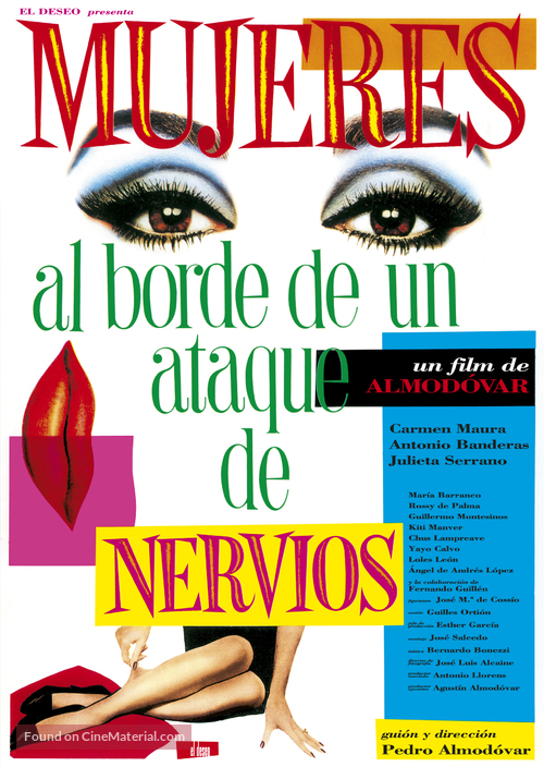 Mujeres Al Borde De Un Ataque De Nervios - Spanish Movie Poster