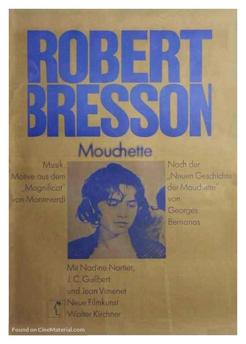 Mouchette - German Movie Poster
