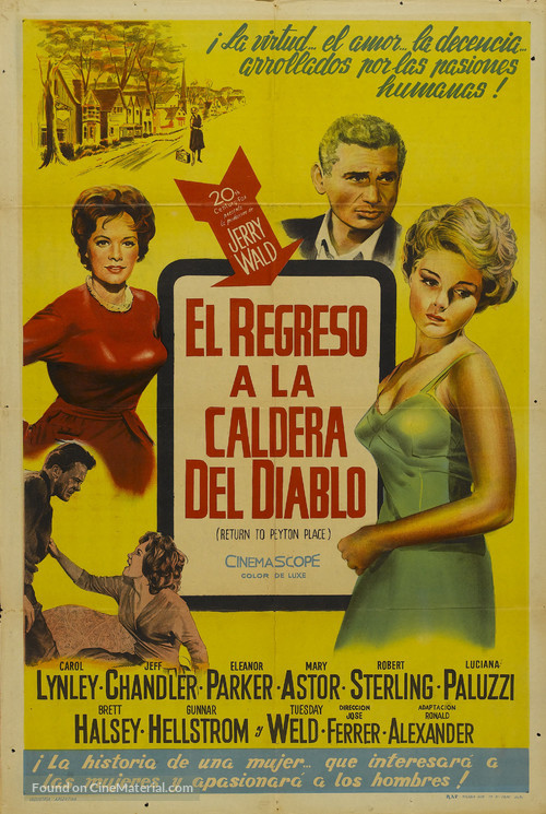 Return to Peyton Place - Argentinian Movie Poster