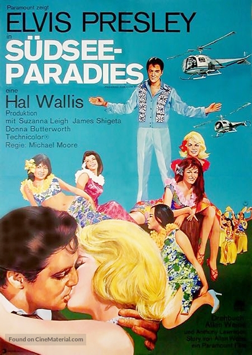 Paradise, Hawaiian Style - German Movie Poster