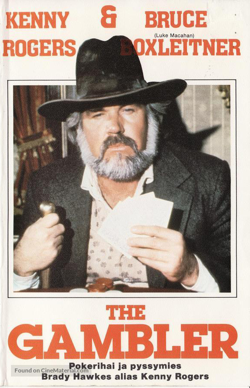 Kenny Rogers as The Gambler - Finnish VHS movie cover