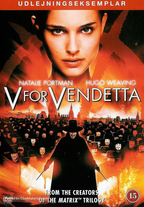 V for Vendetta - Danish DVD movie cover