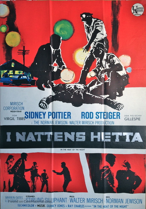 In the Heat of the Night - Swedish Movie Poster